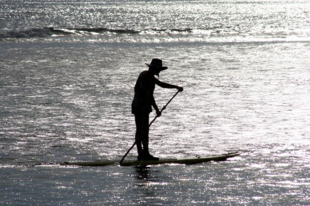 pescatore al tramonto