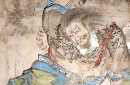 Miyajima - affresco del padiglione delle 1000 stuoie