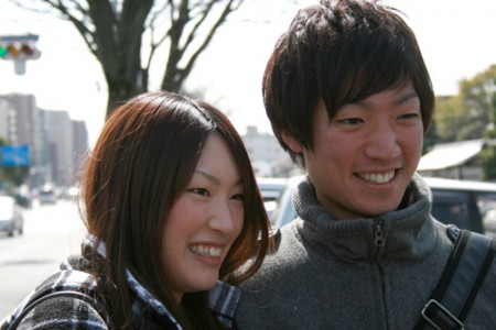 giovane coppia giapponese