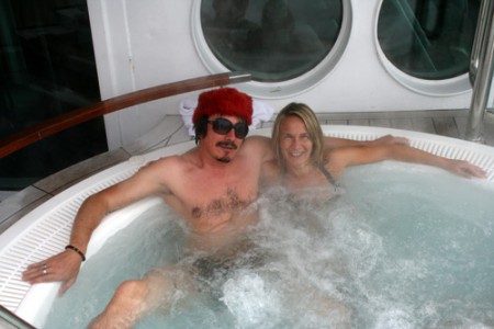 jacuzzi sul ponte della rompighiaccio Fram