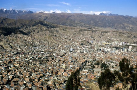 veduta panoramica di La Paz 3640 mt.