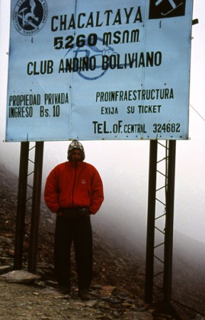 Adri al rifugio Chacaltaya 5260 mt - Cordigliera Reale delle Ande