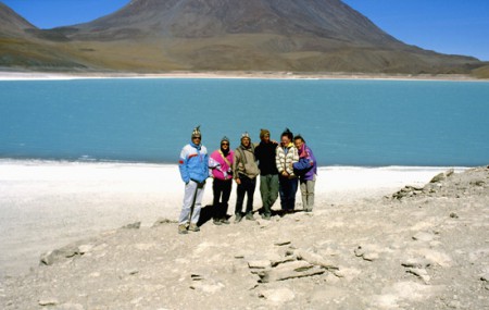il gruppo alla Laguna Verde (4300 mt.)