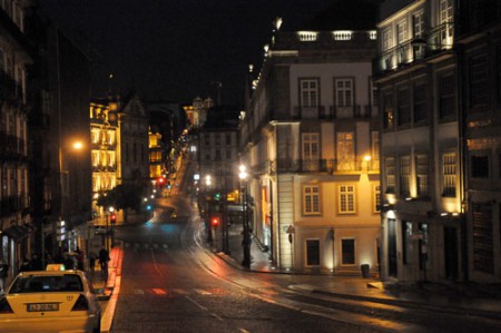 Scorcio notturno di Oporto