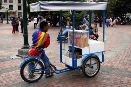 venditore di gelati - plaza de Nariño - Pasto