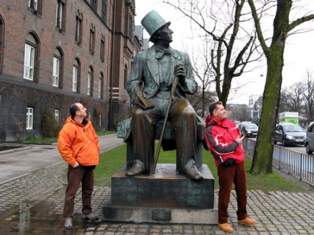 Adri, H. C. Andersen e Beppe - Copenaghen