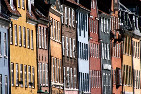 case colorate porto di Nyhavn