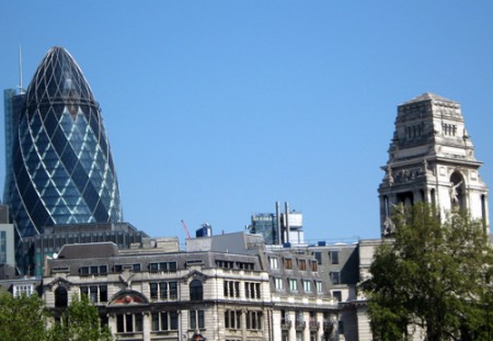 scorcio di Londra - il grattacielo proiettile