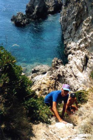 Corfù - Max e Adri a Paleokastritsa