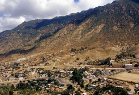 la strada degli italiani presso Asmara