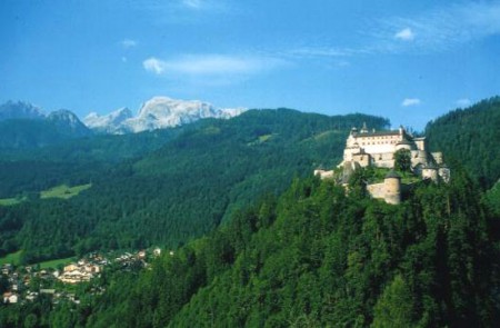 il castello di Hohenwerfen (presso Salisburgo)