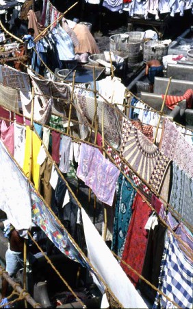 lavanderia a Dhobi Ghat - Bombay