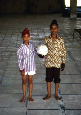 giocatori di calcio di etnia sik