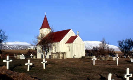 chiesa e cimitero - fattoria di Glaumbaer