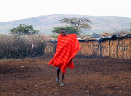 uomo masai - villaggio masai