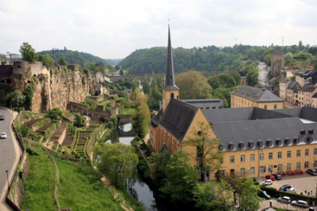 Città del Lussemburgo - the Bock e l'abbazia di Neumünster