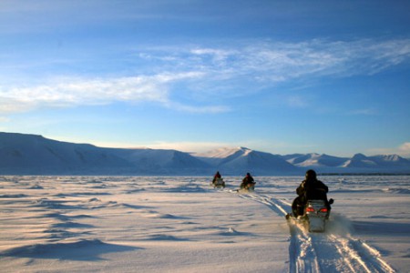 Svalbard - Spitsbergen, motoslitte sulla costa orientale
