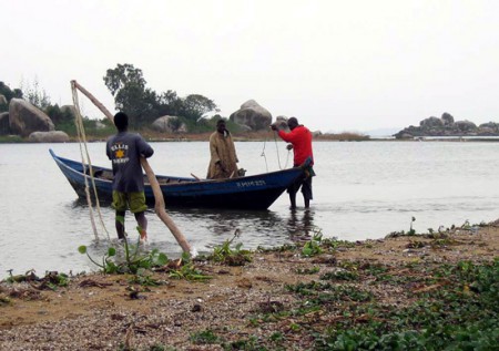 pescatori sul Lago Vittoria