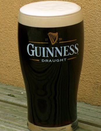 un bicchiere di Guinness