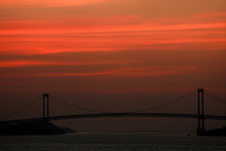 Ciudad Bolivar - tramonto sul ponte Angostura