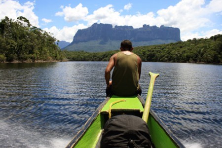 piroga sul Rio Carrao - Canaima