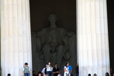 Washington - Lincon Memorial, statua di Lincon