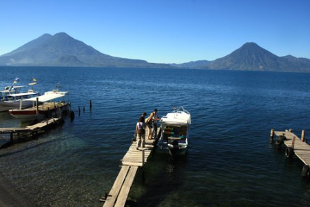 Lago Atitlan - vulcani San Pedro, Toliman e Atitlan
