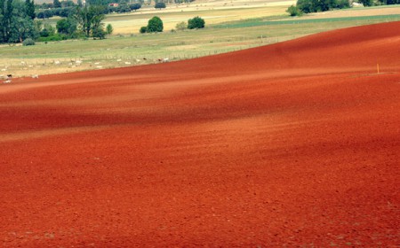 paesaggio lungo l'autostrada