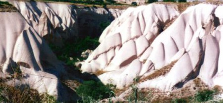 caratteristiche rocce di Cavusin  - Cappadocia