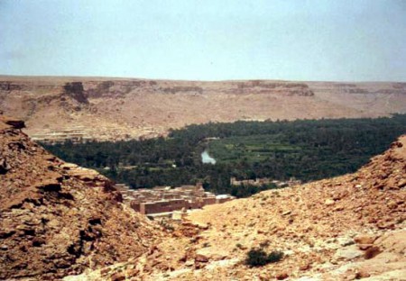 il tipico paesaggio della via delle Kasbah