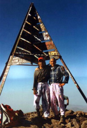 Adri in cima allo Jebel Toubkal 4.165 mt.
