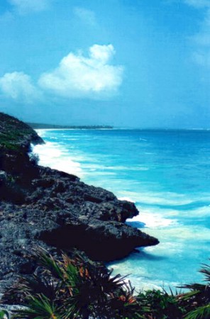 scorcio della riviera maya