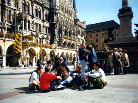 il gruppo a Marienplatz - Monaco di Baviera