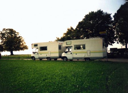 i nostri camper presso Oberammergau