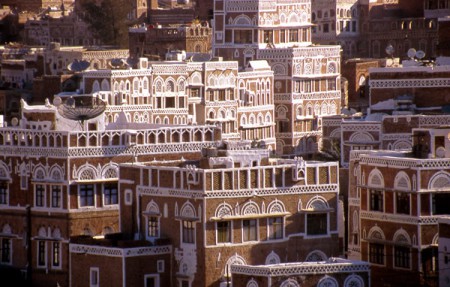 Sana'a - palazzi delle città vecchia