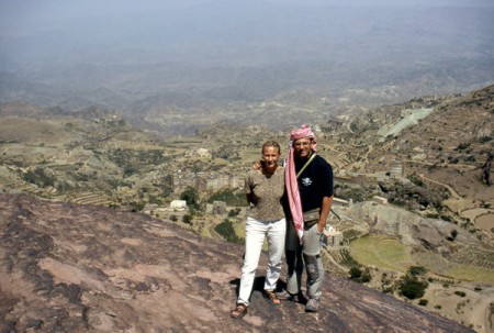 Mavi e Adri panorama sui Monti Haraz