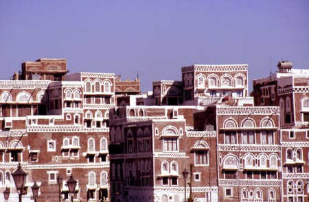 Sana'a - palazzi delle città vecchia