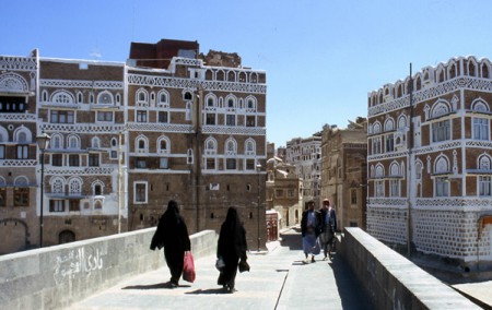 Sana'a - palazzi delle città vecchia