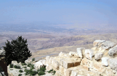veduta panoramica della Galilea dal Monte Nebo